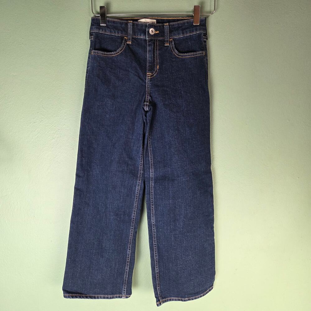 Abercrombie Kids High Rise Wide Leg Dark Wash Jeans 9 10 Regular